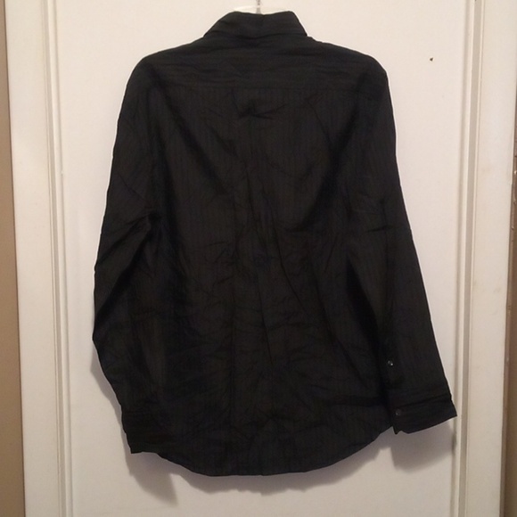 Armani Collezioni Men’s Pin Strip black dress shirt - Sz. XL - Picture 11 of 11